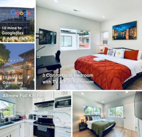 Sunnyvale Cozy New 3B3b home/Gogle/speed WiFi